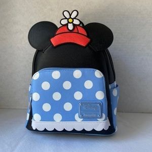 Disney loungefly polka dot Minnie backpack
